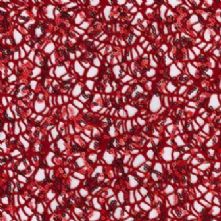 Red Sequined Crocheted Lace Fabric 0.5m